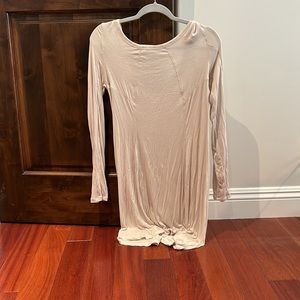 Long Sleeve Slinky T shirt dress size medium